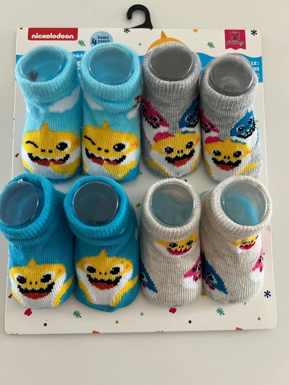 Nickelodeon Baby Shark 4-Pack Socks
